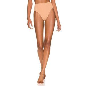 HAIGHT. Crepe Highleg Hotpant Bikini Bottoms in Satu Medium New Womens Swim